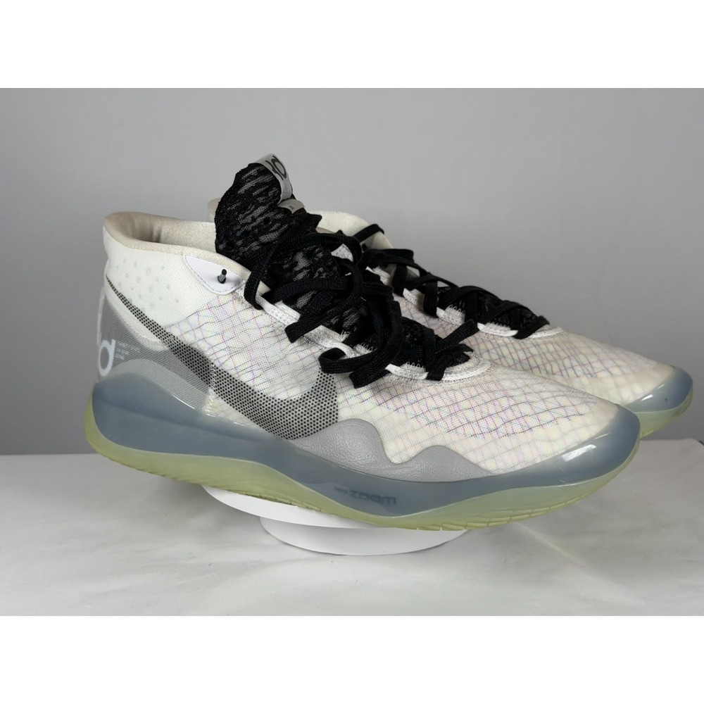 Nike Zoom KD 12 TB Kevin Durant White/Black Glow Sole US 15 CN9518-100